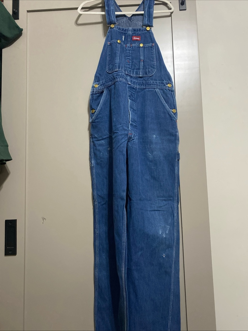 Vintage 90’s Dickies Blue Denim Overalls 34 x 33